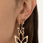 Flamboyant Flutter - Gold - Paparazzi Earring Image