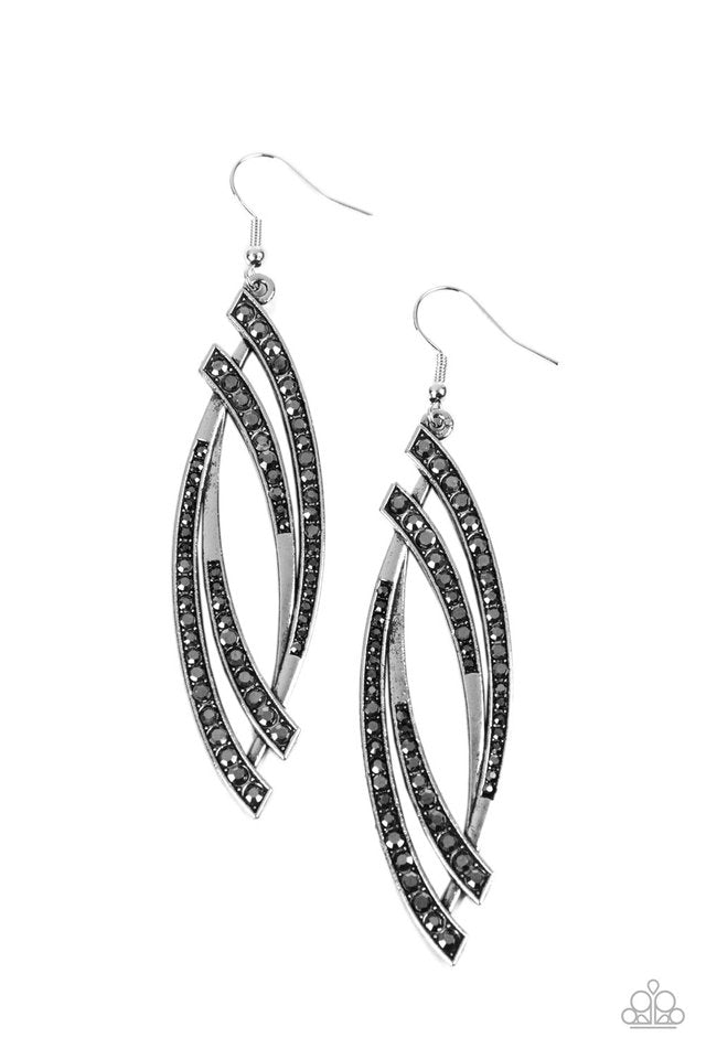 Twinkle for Two - Silver - Paparazzi Earring Image