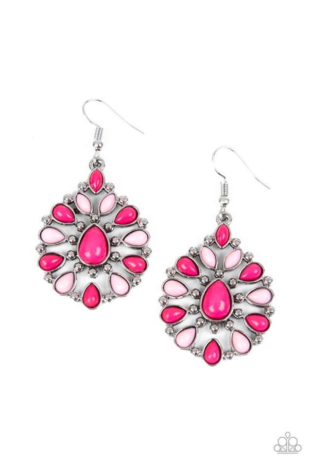 Flipkart.com - Buy Shoshaa Gold plated handcrafted Pink & grey enamelled  Dome Shaped Jhumka Earrings Beads Brass Jhumki Earring Online at Best  Prices in India