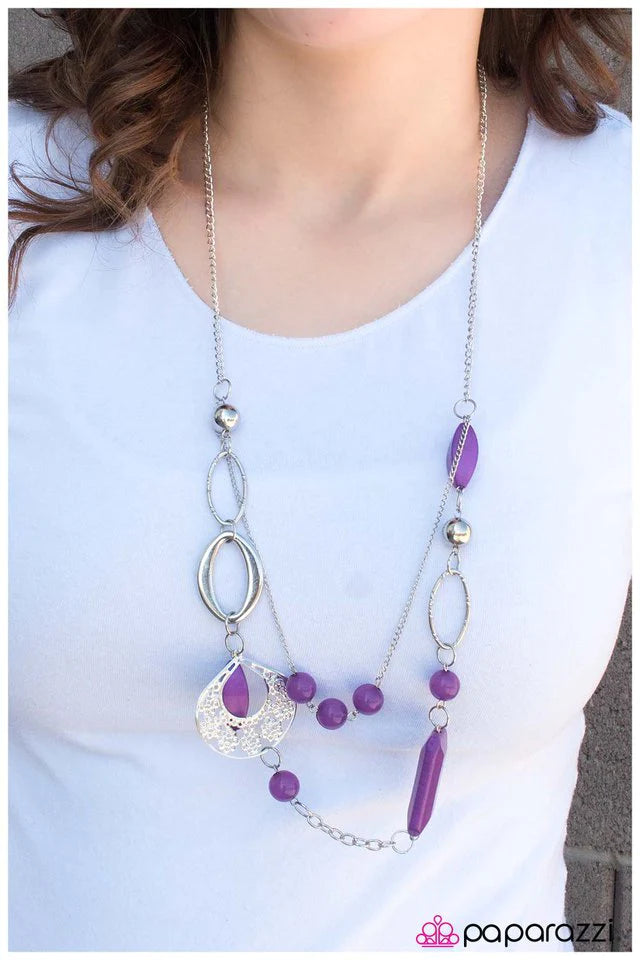Paparazzi Necklace ~ Ever So Sweet - Purple