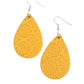 Stylishly Subtropical - Yellow - Paparazzi Earring Image