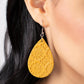 Stylishly Subtropical - Yellow - Paparazzi Earring Image