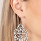 Festive Foliage - Silver - Paparazzi Earring Image