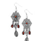 ​Dreamcatcher Delight - Orange - Paparazzi Earring Image