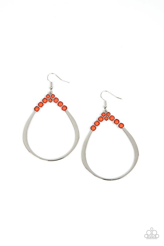 Festive Fervor - Orange - Paparazzi Earring Image