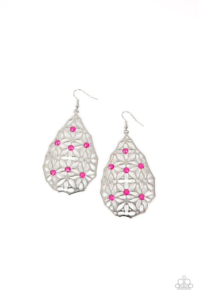 Delightfully Daisy - Pink - Paparazzi Earring Image