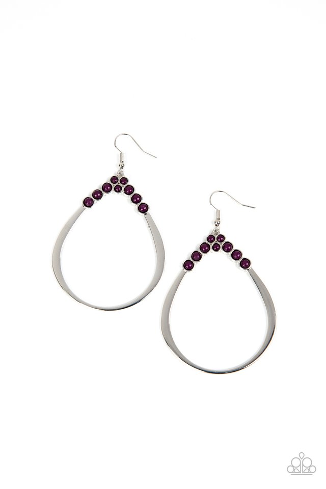 Festive Fervor - Purple - Paparazzi Earring Image