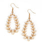 Absolutely Ageless - Gold - Paparazzi Earring Image