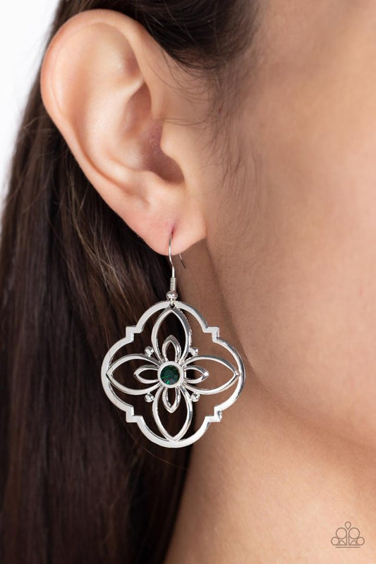 ​Treasure GROVE - Green - Paparazzi Earring Image