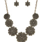 Basketful of Blossoms - Brass - Paparazzi Necklace Image