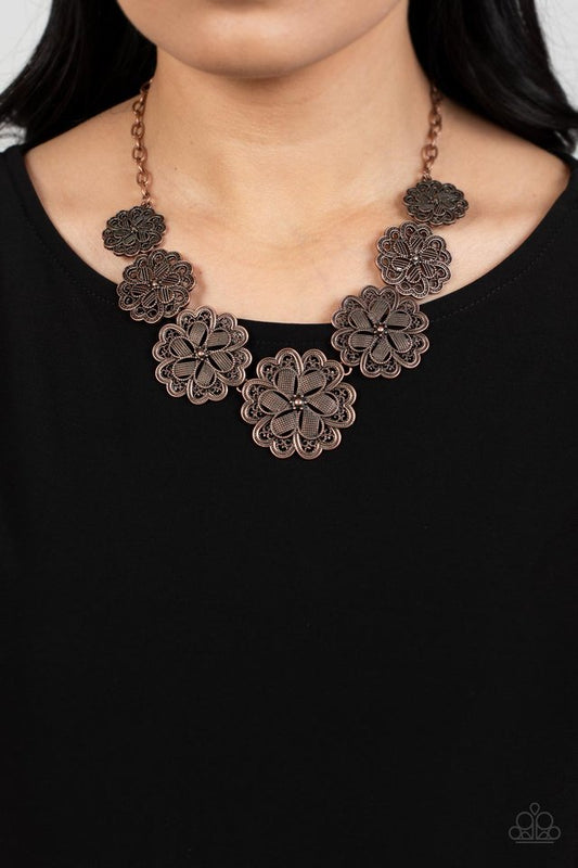 ​Basketful of Blossoms - Copper - Paparazzi Necklace Image