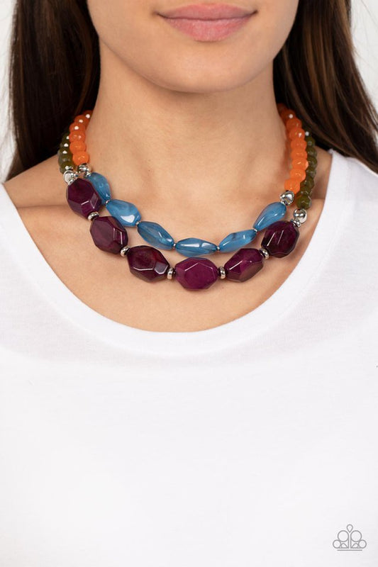 ​Tropical Trove - Purple - Paparazzi Necklace Image