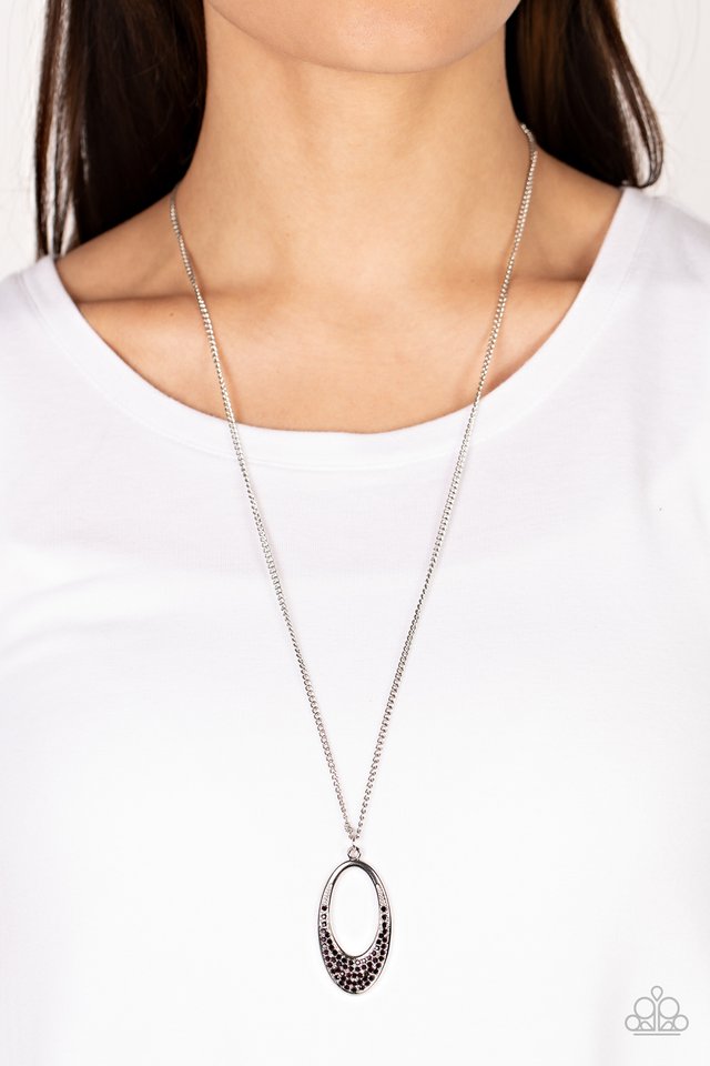 Dip Into Dazzle - Purple - Paparazzi Necklace Image