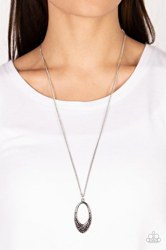 Dip Into Dazzle - Purple - Paparazzi Necklace Image