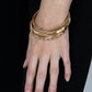 Confidently Curvaceous - Gold - Paparazzi Bracelet Image