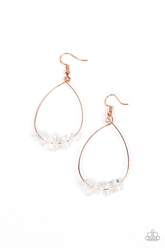 ​South Beach Serenity - Copper - Paparazzi Earring Image