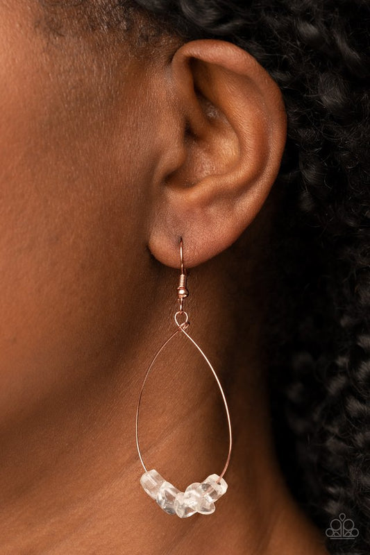 ​South Beach Serenity - Copper - Paparazzi Earring Image