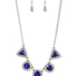 Posh Party Avenue - Blue - Paparazzi Necklace Image