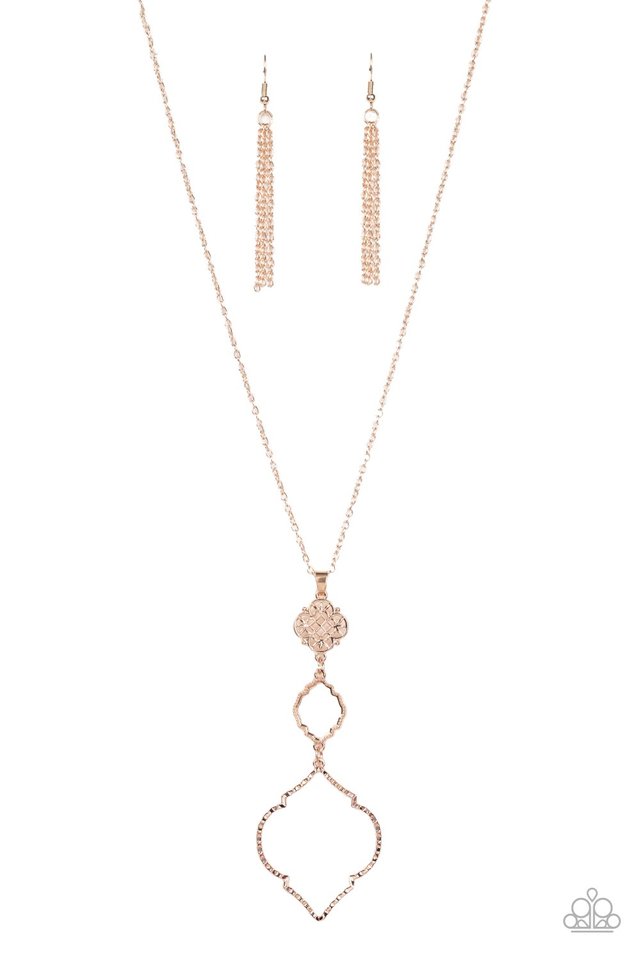 Marrakesh Mystery - Rose Gold - Paparazzi Necklace Image