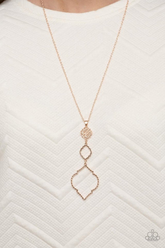 Marrakesh Mystery - Rose Gold - Paparazzi Necklace Image