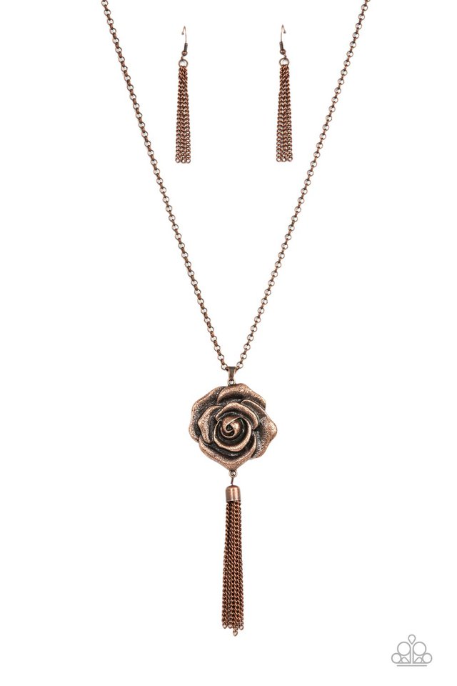 Rosy Redux - Copper - Paparazzi Necklace Image