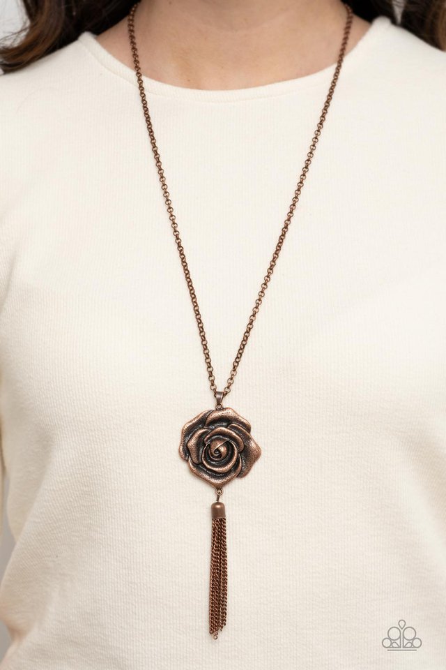 Rosy Redux - Copper - Paparazzi Necklace Image