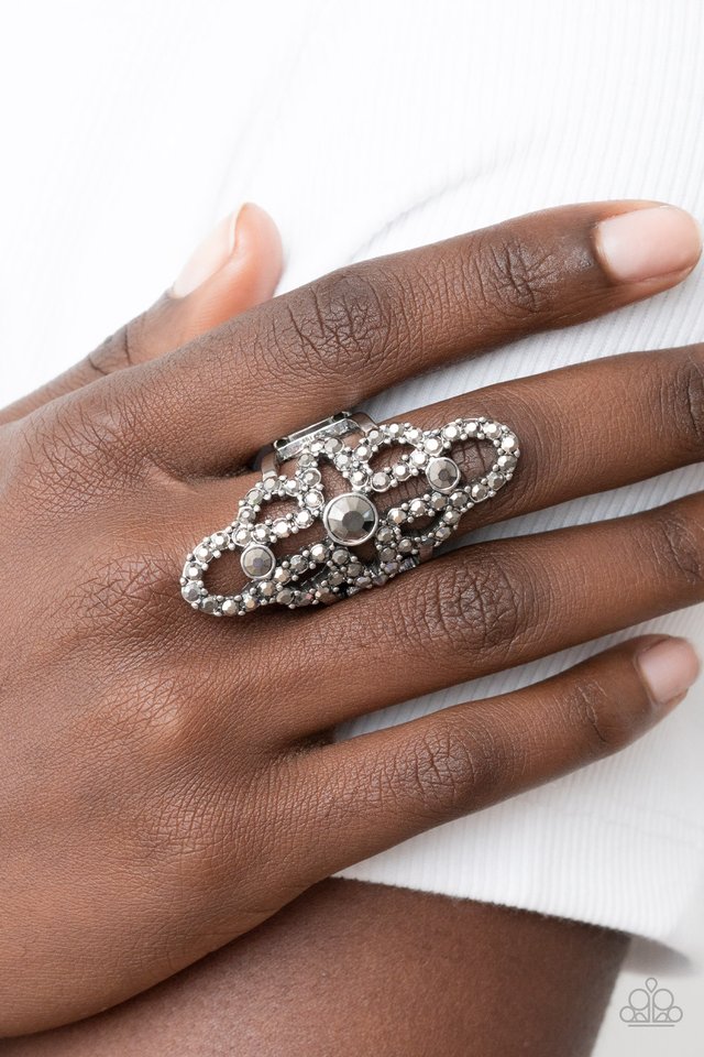 Futuristic Free Spirit - Silver - Paparazzi Ring Image