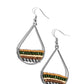 Mojave Mardi Gras - Green - Paparazzi Earring Image