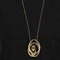 ​Luminous Labyrinth - Brass - Paparazzi Necklace Image