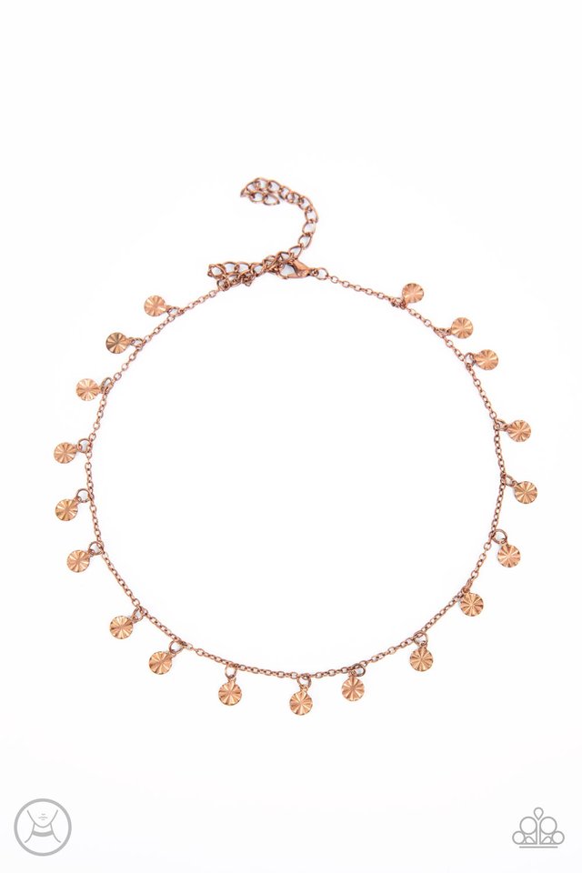 Chiming Charmer - Copper - Paparazzi Necklace Image