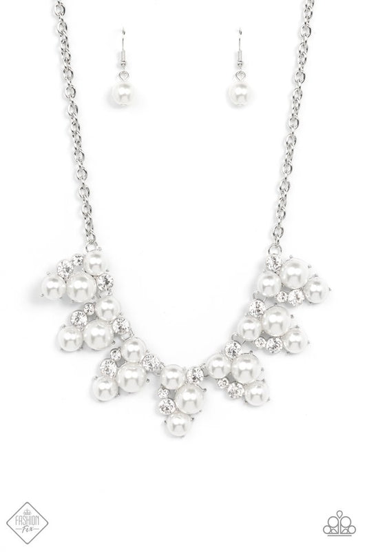 Renown Refinement - White - Paparazzi Necklace Image