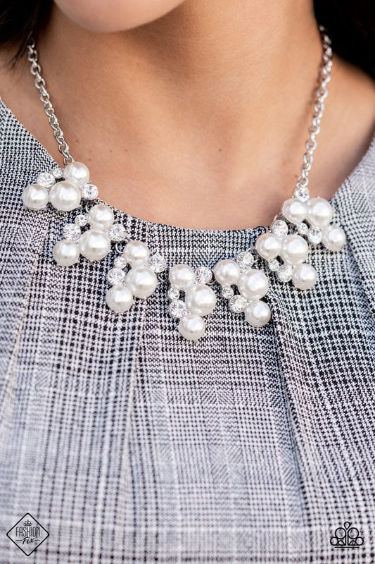 Renown Refinement - White - Paparazzi Necklace Image