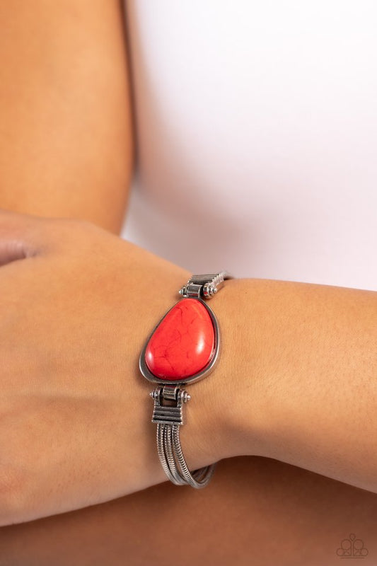 Badlands Bounty - Red - Paparazzi Bracelet Image