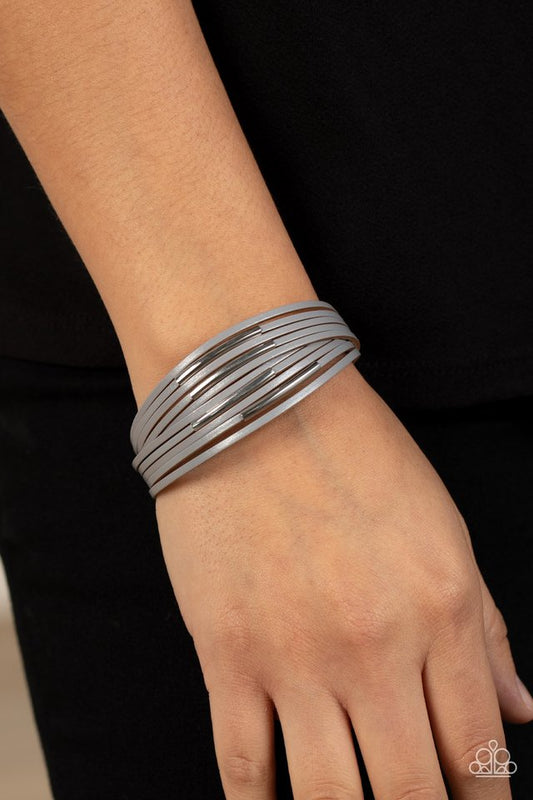 ​Suburban Outing - Silver - Paparazzi Bracelet Image