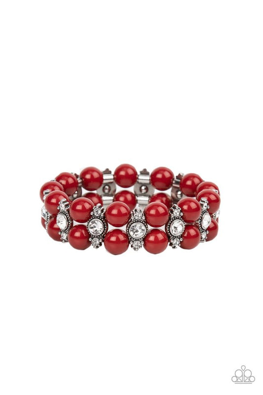 Starlight Reflection - Red - Paparazzi Bracelet Image