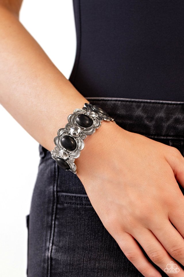 Sandstone Serenade - Black - Paparazzi Bracelet Image