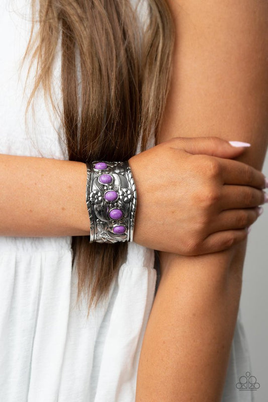 Welcome to the Badlands - Purple - Paparazzi Bracelet Image