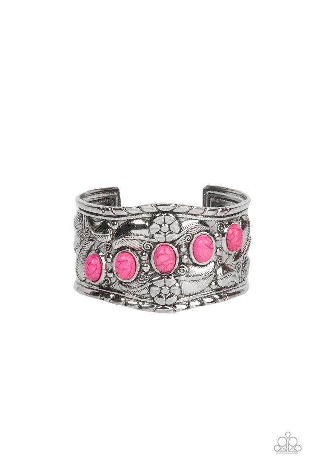 Welcome to the Badlands - Pink - Paparazzi Bracelet Image