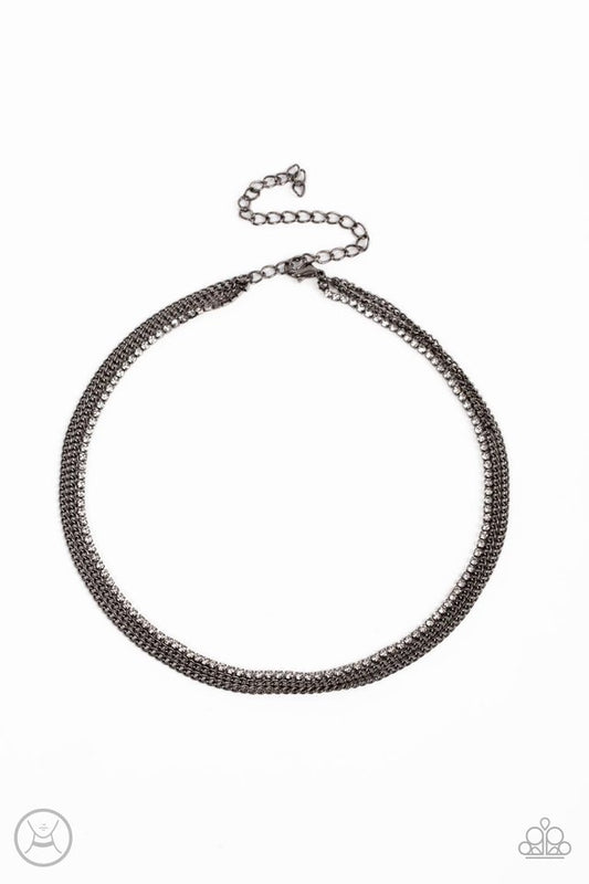 Glitzy Gusto - Black - Paparazzi Necklace Image