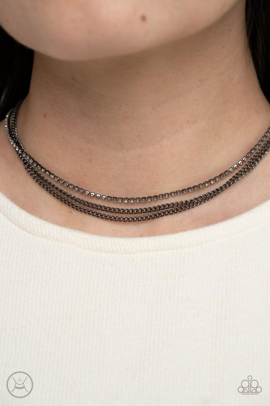 Glitzy Gusto - Black - Paparazzi Necklace Image