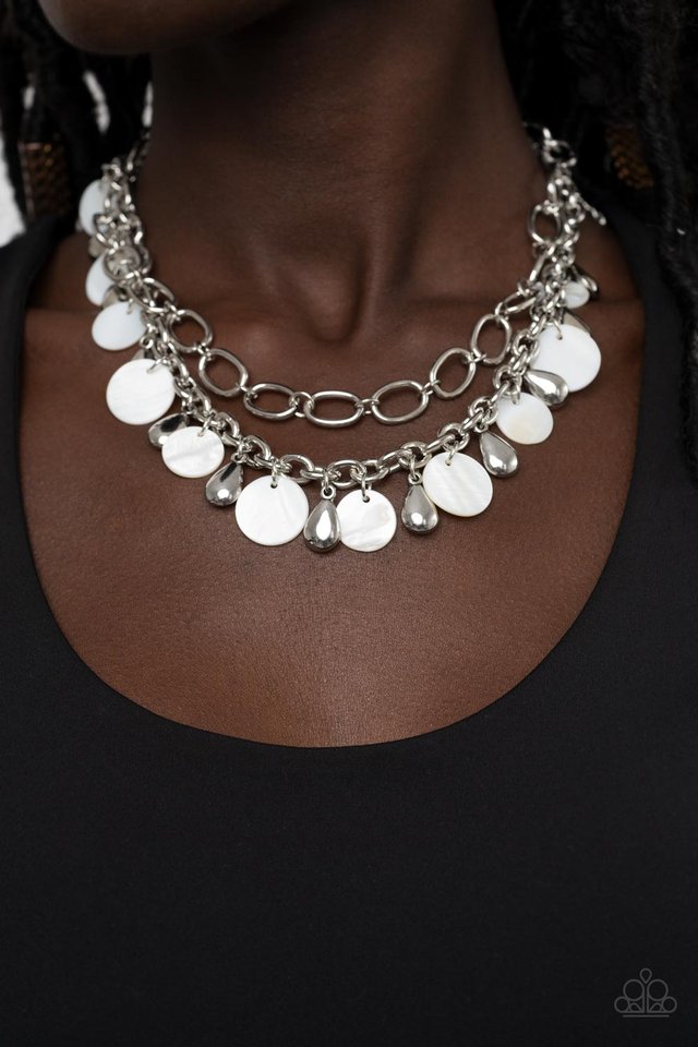 ​Beachfront Fabulous - White - Paparazzi Necklace Image