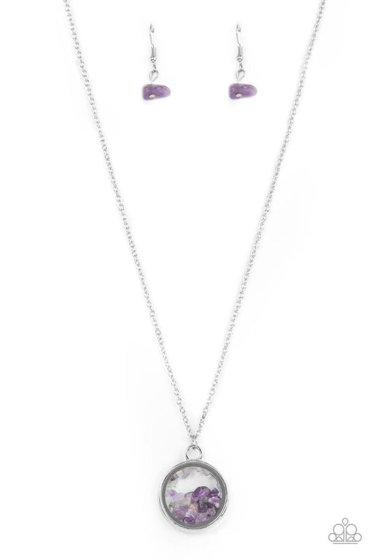 ​Gemstone Guru - Purple - Paparazzi Necklace Image