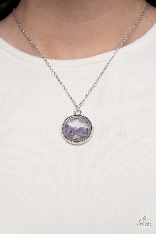 ​Gemstone Guru - Purple - Paparazzi Necklace Image