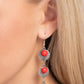 Tahoe Trailblazer - Red - Paparazzi Earring Image