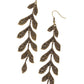 ​Lead From the FROND - Brass - Paparazzi Earring Image