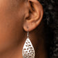 ​Vineyard Vanity - Silver - Paparazzi Earring Image
