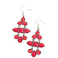 Bay Breezin - Red - Paparazzi Earring Image