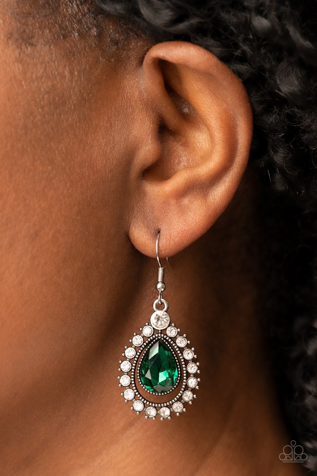 Divinely Duchess - Green - Paparazzi Earring Image