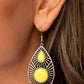 Prima Donna Diva - Yellow - Paparazzi Earring Image