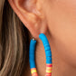 Colorfully Contagious - Blue - Paparazzi Earring Image